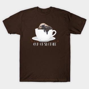 Sleepy Sloth | Cup Of Slothee | Coffee Lover T-Shirt